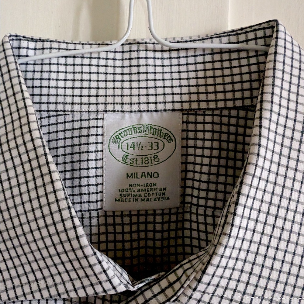 Brooks Brothers Milano (Slim) Fit - 14.5” 33” - dark green